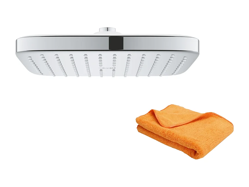 Douche de tête GROHE Quickfix Vitalio Comfort 250 Cube + microfibre