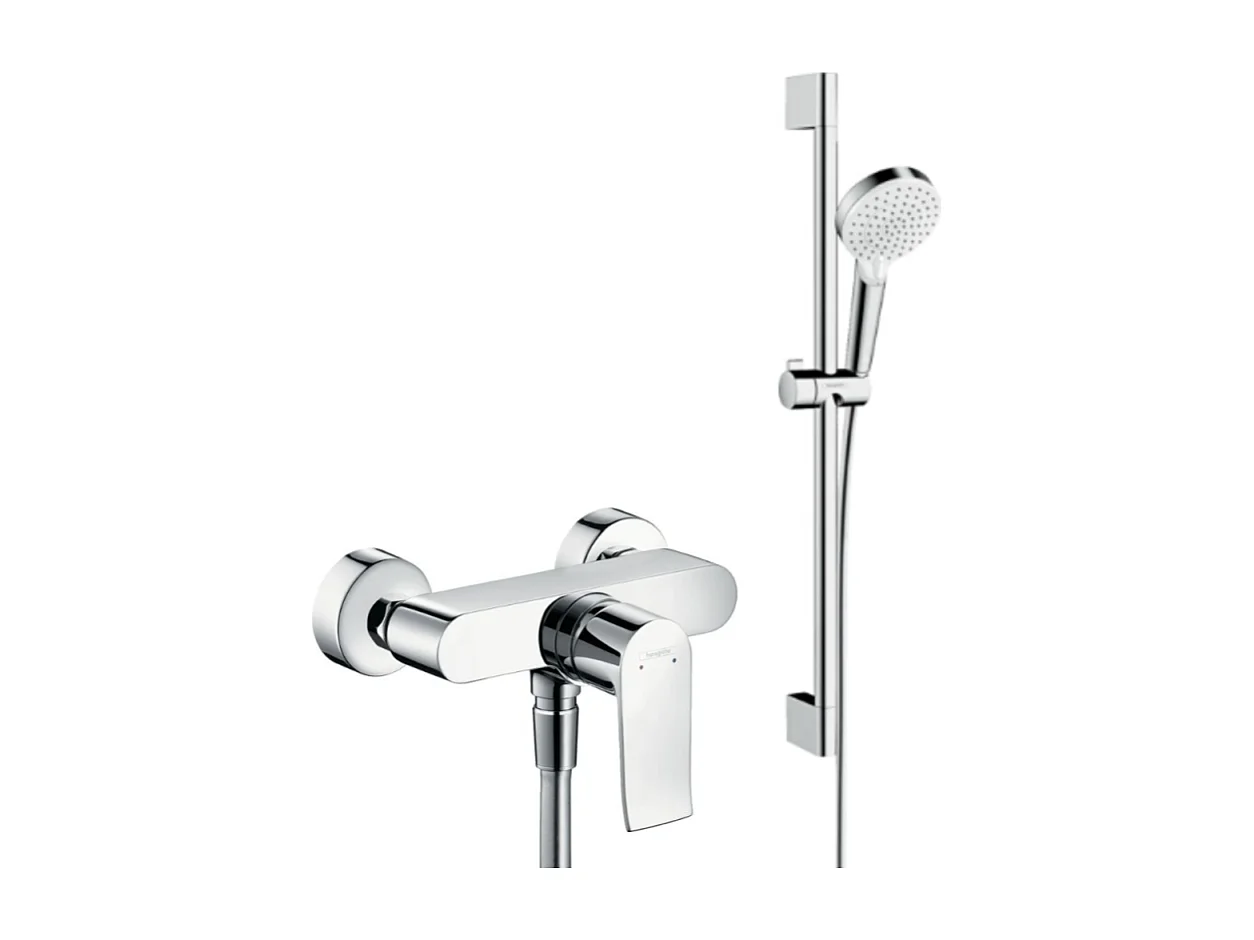 Ensemble douche HANSGROHE Crometta + Mitigeur bain douche Metris