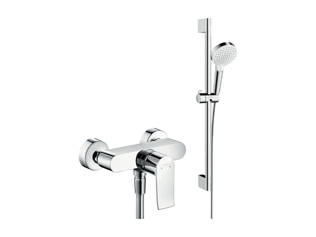 Ensemble douche HANSGROHE Crometta + Mitigeur bain douche Metris