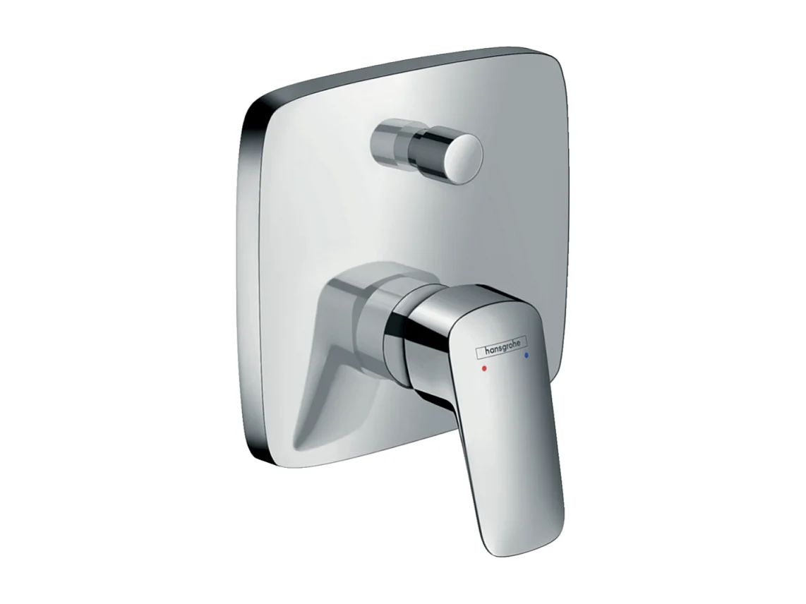Façade mitigeur bain douche encastré 2 sorties HANSGROHE Logis chromé