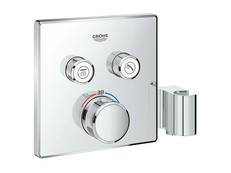 GROHE - Grohtherm SmartControl Mezclador termostático de empotrar 2 salidas - con soporte de ducha integrado