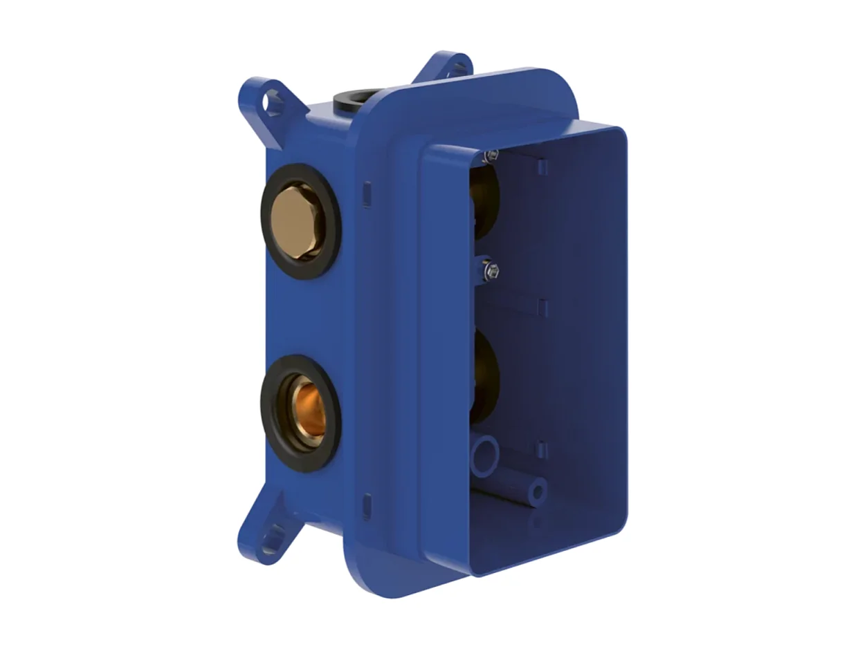 Façade thermostatique 2 voies VILLEROY ET BOCH Conum Chrome + corps encastré