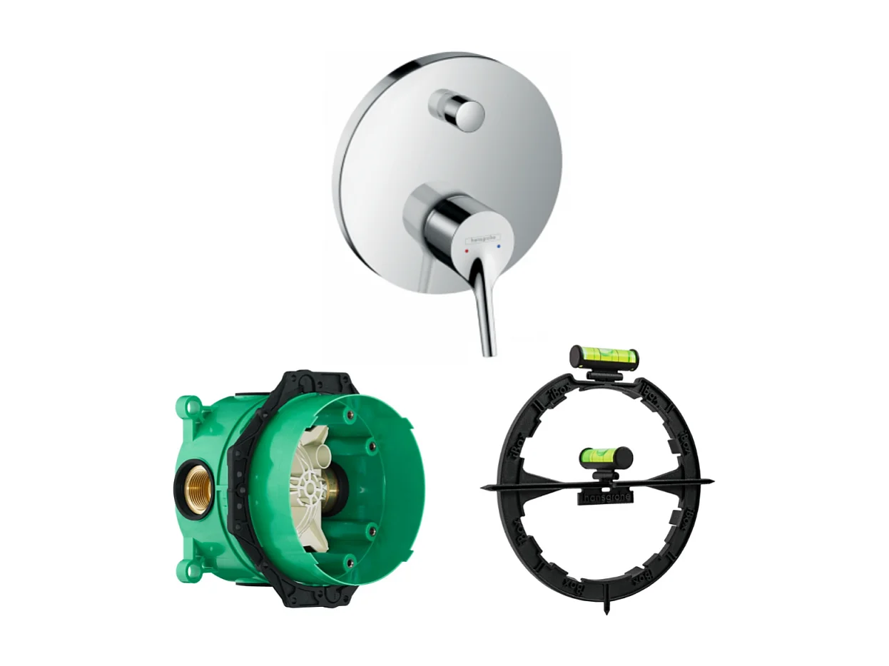 Robinet encastrée bain douche HANSGROHE Talis S + corps encastré + outil de montage