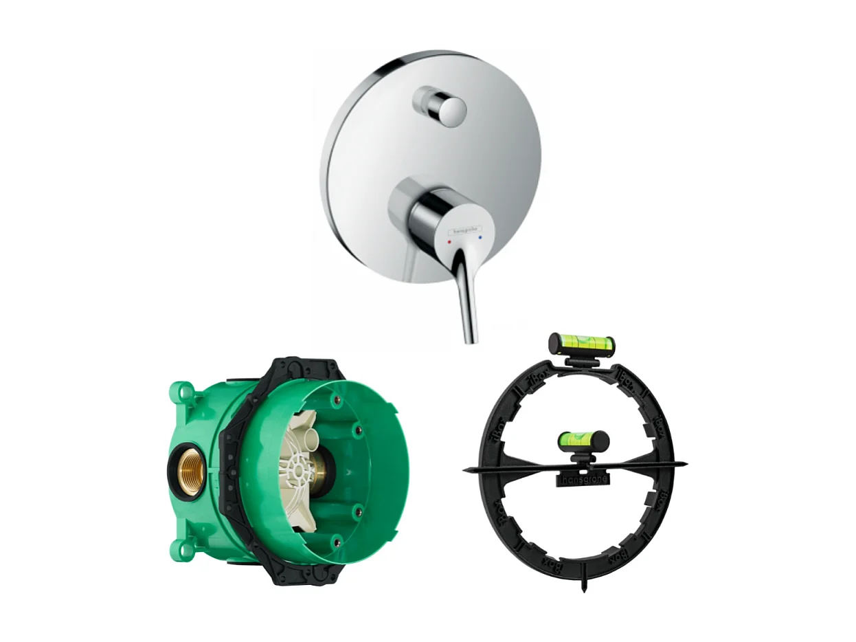 Robinet encastrée bain douche HANSGROHE Talis S + corps encastré + outil de montage