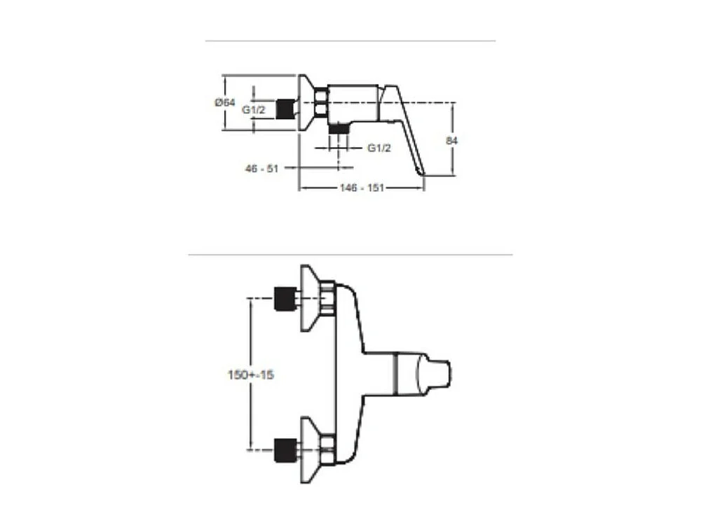 Pack mitigeur de douche mécanique JACOB DELAFON Aimé noir + barre + pommeau de douche