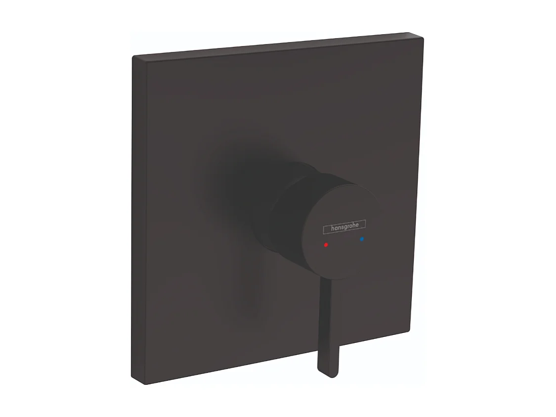 Grifo mecánico empotrado para fachada HANSGROHE Finoris Negro mate