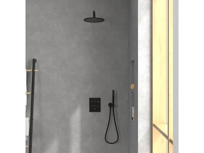 Douche de tête VILLEROY ET BOCH Universal ronde Noir mat