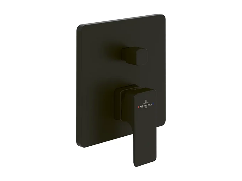 Mitigeur mécanique encastré avec inverseur VILLEROY ET BOCH Subway 3.0 Noir mat