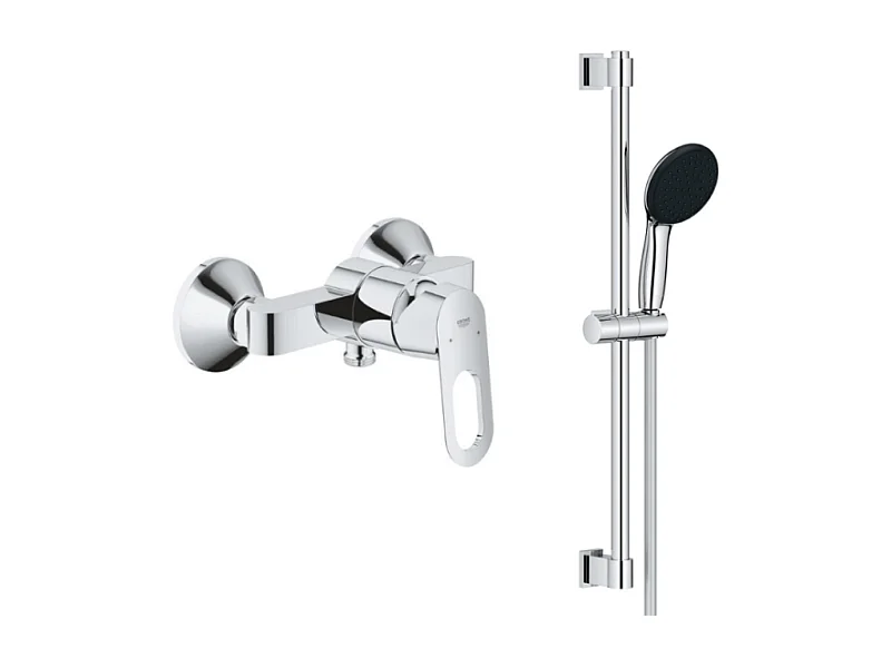 Mitigeur douche Bauloop monocommande et douchette Grohe Vitalio Start