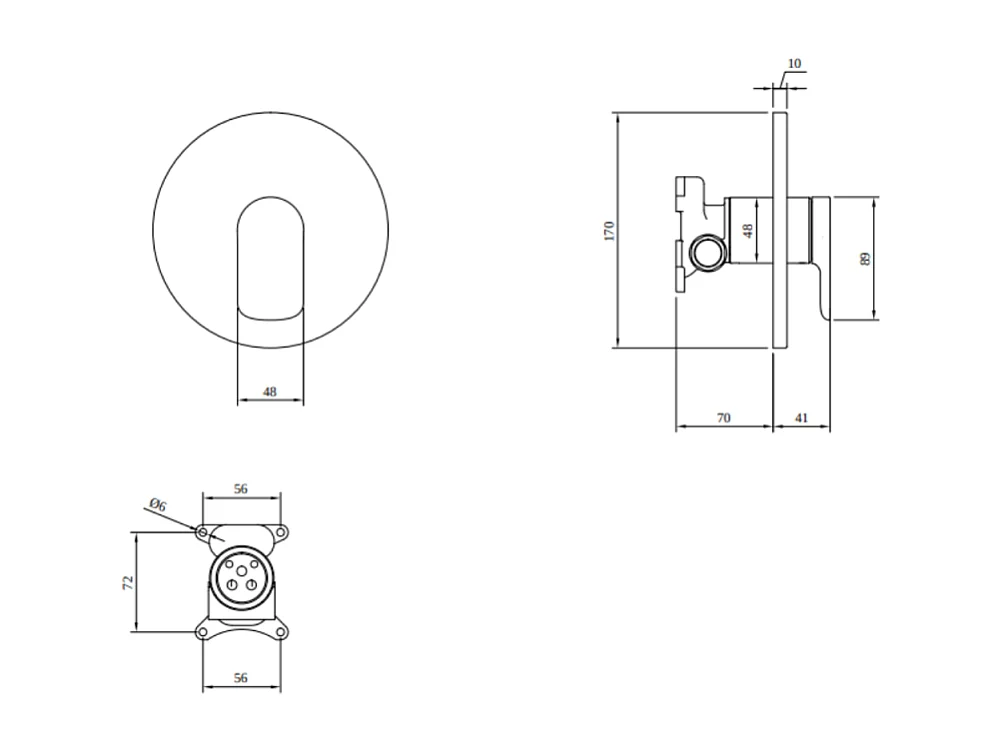 Mitigeur mécanique encastré VILLEROY ET BOCH O.novo