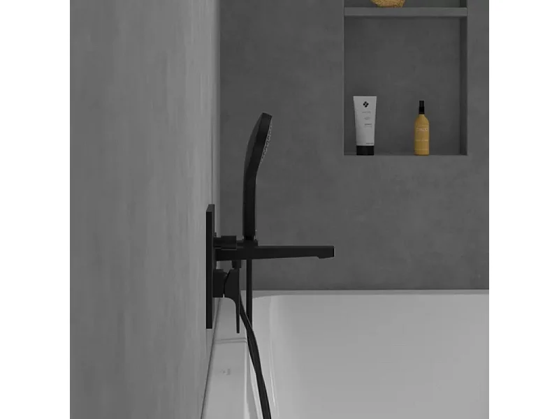 Mitigeur mécanique encastré avec inverseur VILLEROY ET BOCH Architectura Square Noir mat