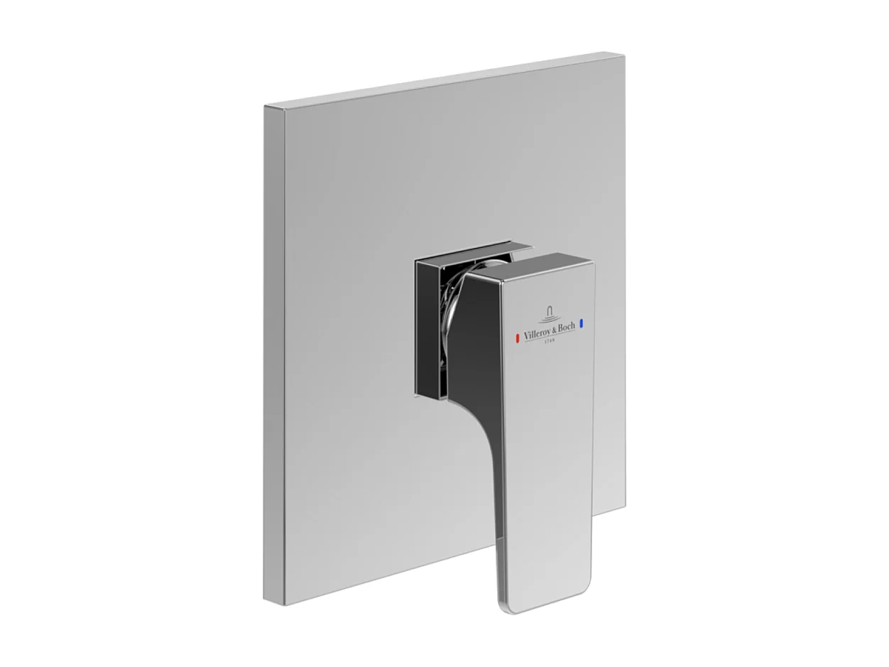 Mitigeur mécanique encastré VILLEROY ET BOCH Architectura Square Chrome
