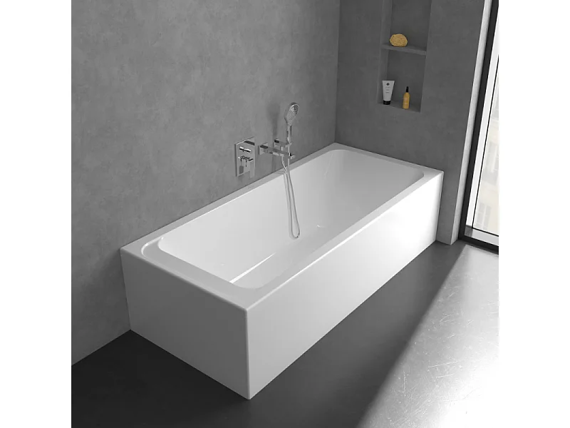 Mitigeur mécanique encastré VILLEROY ET BOCH Architectura Square Chrome