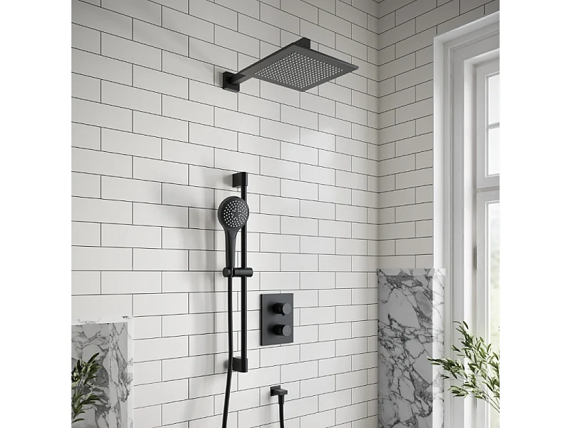 Douche de tête VILLEROY ET BOCH Universal rectangle Noir mat