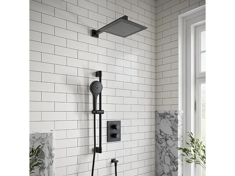 Douche de tête VILLEROY ET BOCH Universal rectangle Noir mat