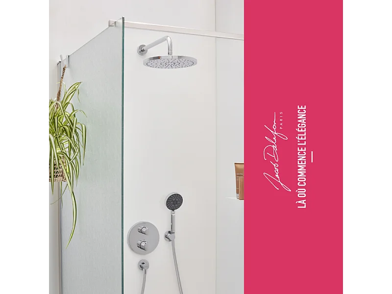 Colonne de douche encastrée thermostatique JACOB DELAFON Modulo rond