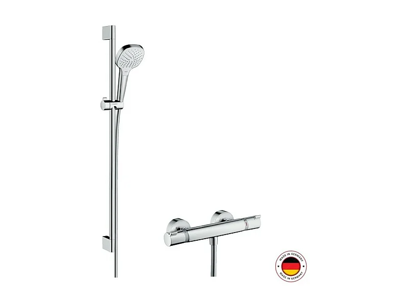 Mezclador termostático con set de ducha Hansgrohe Croma Select E