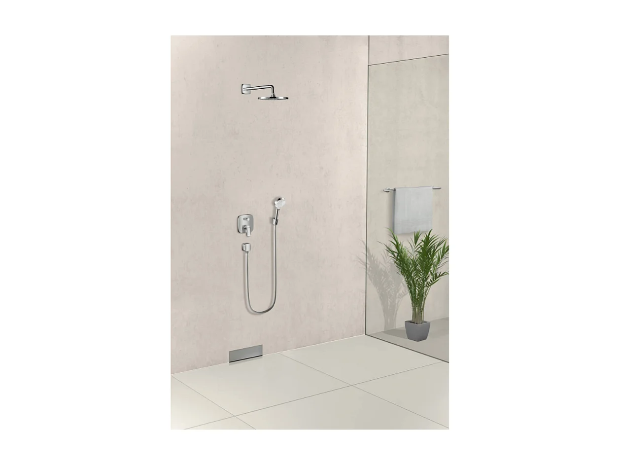 HANSGROHE Façade Logis pour mitigeur baignoire encastré Chromé avec corps encastré