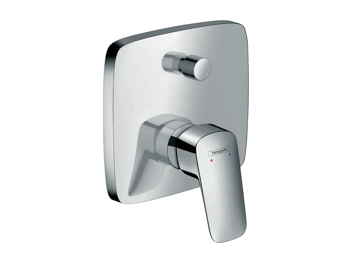 HANSGROHE Façade Logis pour mitigeur baignoire encastré Chromé avec corps encastré