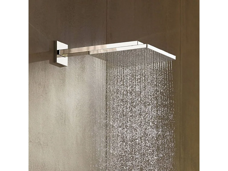 Lot robinet douche encastré thermostatique HANSGROHE Ecostat Square + Douche de tête Raindance E 300