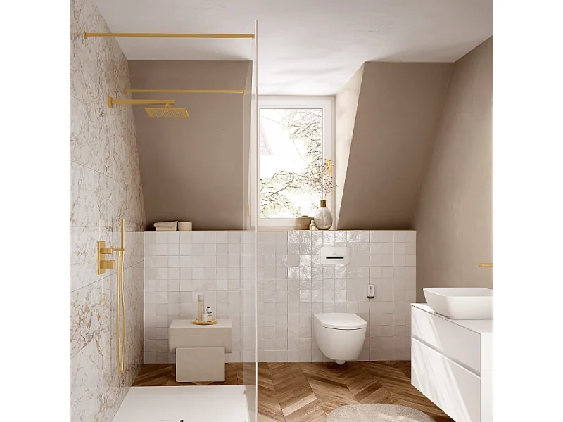 Douche de tête VILLEROY ET BOCH Universal rectangle Or brossé