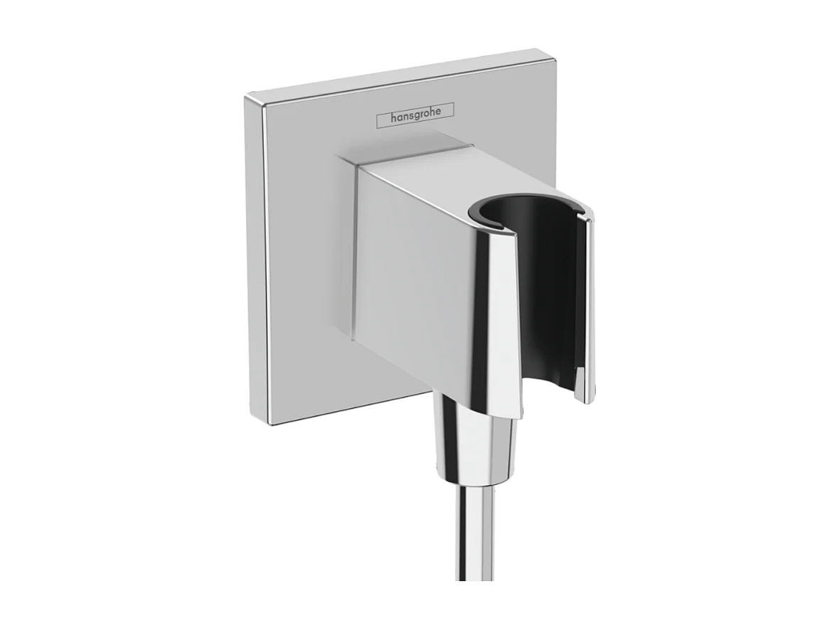 HANSGROHE Douche de tête Raindance E + façade mitigeur bain douche + douchette 3 jets + flexible + corps encastré + coude