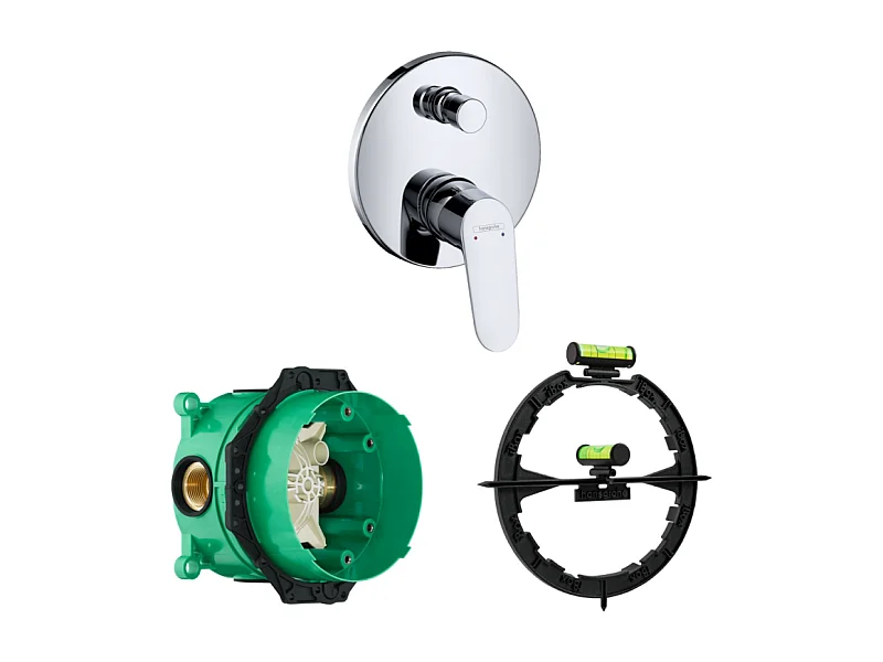 HANSGROHE Façade Focus mitigeur bain douche encastré Chromé avec corps encastré et outil