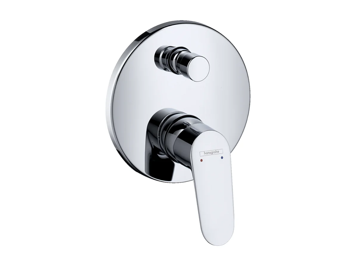 HANSGROHE Façade Focus pour mitigeur bain douche encastré Chromé avec corps encastré