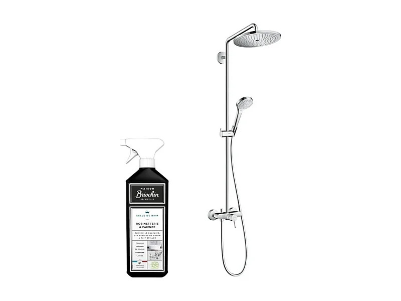 Colonne de douche mécanique HANSGROHE Croma Select S + nettoyant Briochin