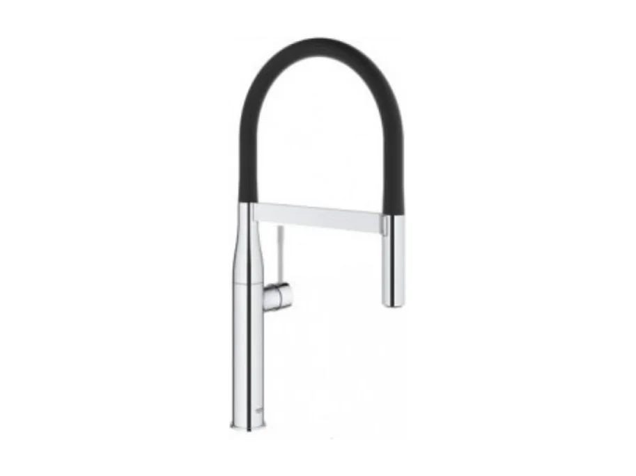 GROHE Mitigeur cuisine semi-professionnel Essence Bec haut chrome douchette extractible