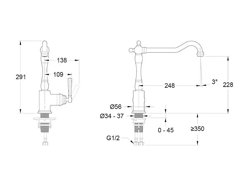 Mitigeur cuisine bec haut JACOB DELAFON Cleo chrome + Nettoyant Briochin