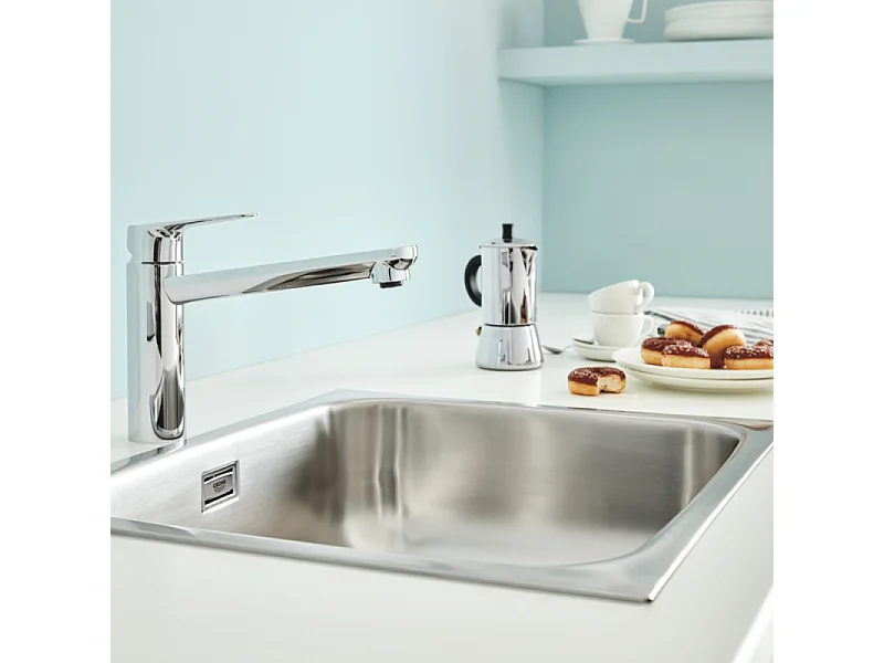 GROHE Start Curve Quickfix grifo de cocina con caño medio cromado