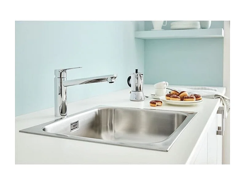 GROHE Start Curve Quickfix grifo de cocina con caño medio cromado