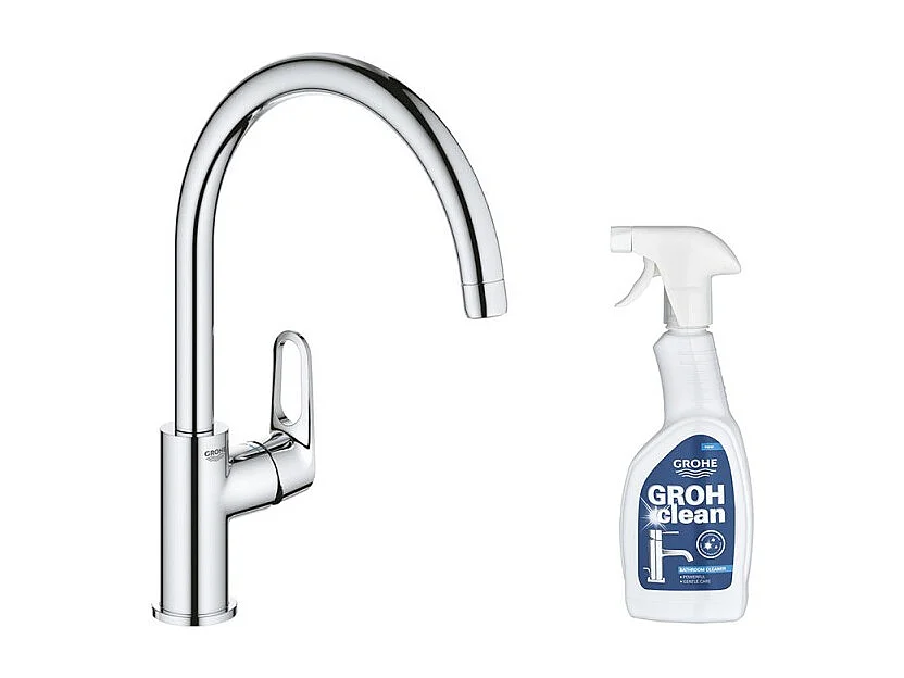 Robinet de cuisine GROHE Start Flow Quickfix + nettoyant GrohClean