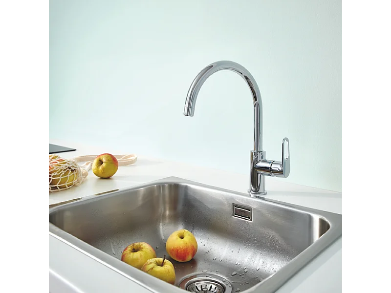 Robinet de cuisine GROHE Start Flow Quickfix + nettoyant GrohClean