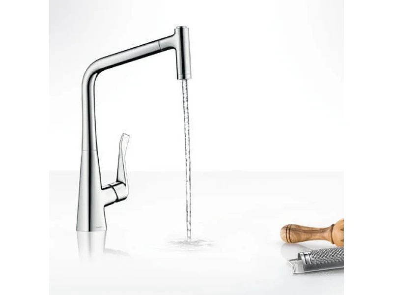Grifo de cocina con HANSGROHE Metris M71 320 chorro cromado de 2 chorros