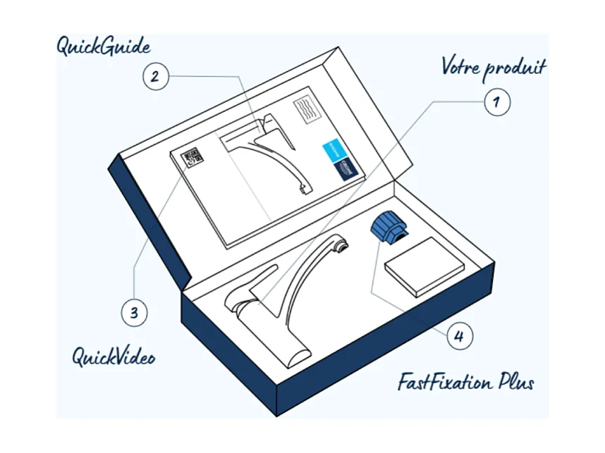 Robinet de cuisine GROHE Start Flow Quickfix + microfibre
