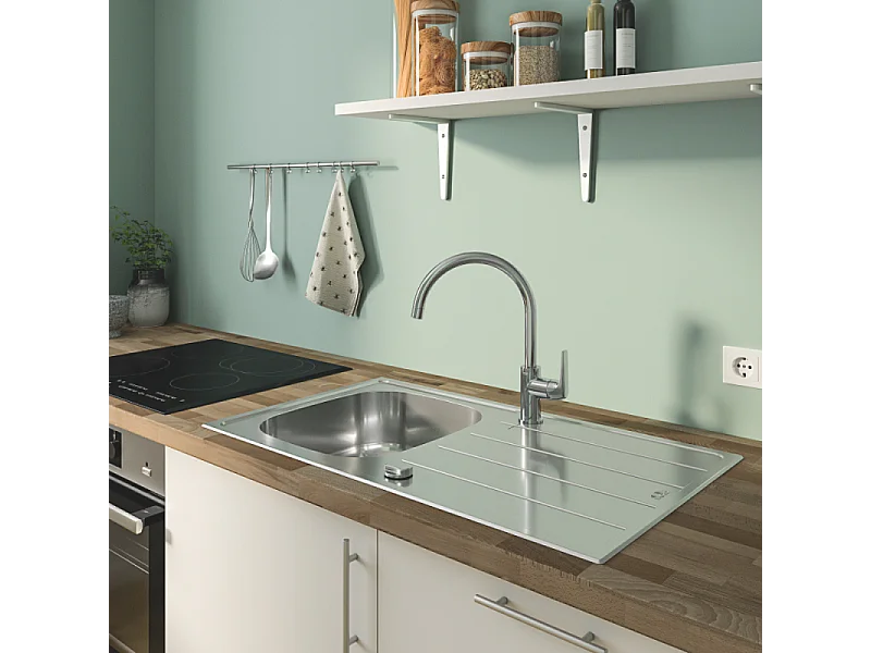 Robinet de cuisine GROHE Start Flow Quickfix + microfibre