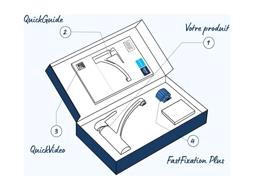 Robinet de cuisine GROHE Start Classic Quickfix chromé + nettoyant GrohClean