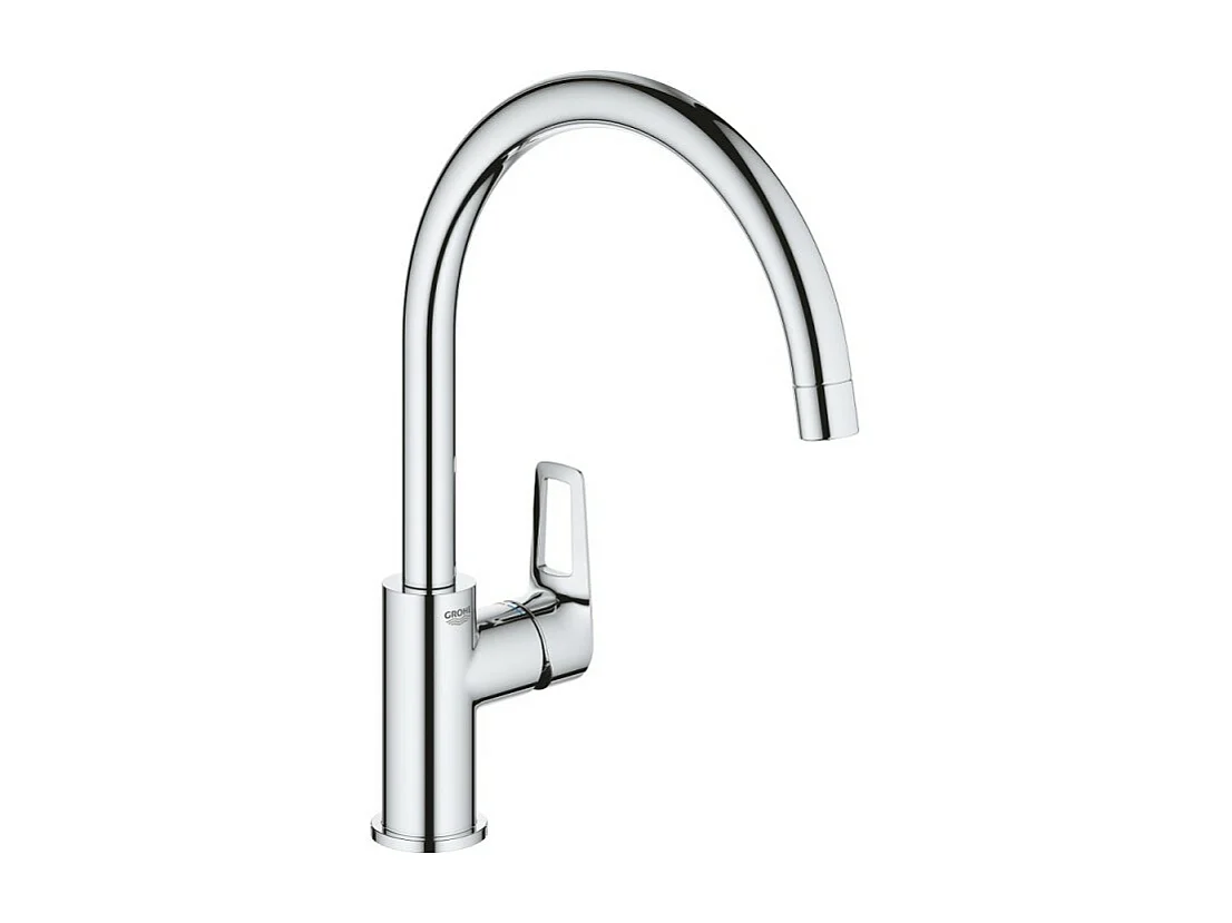 Lot de 2 mitigeurs cuisine GROHE Bauloop chromé
