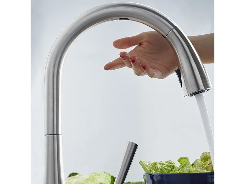 Robinet cuisine JACOB DELAFON Forte douchette extractible avec détecteur de mouvements