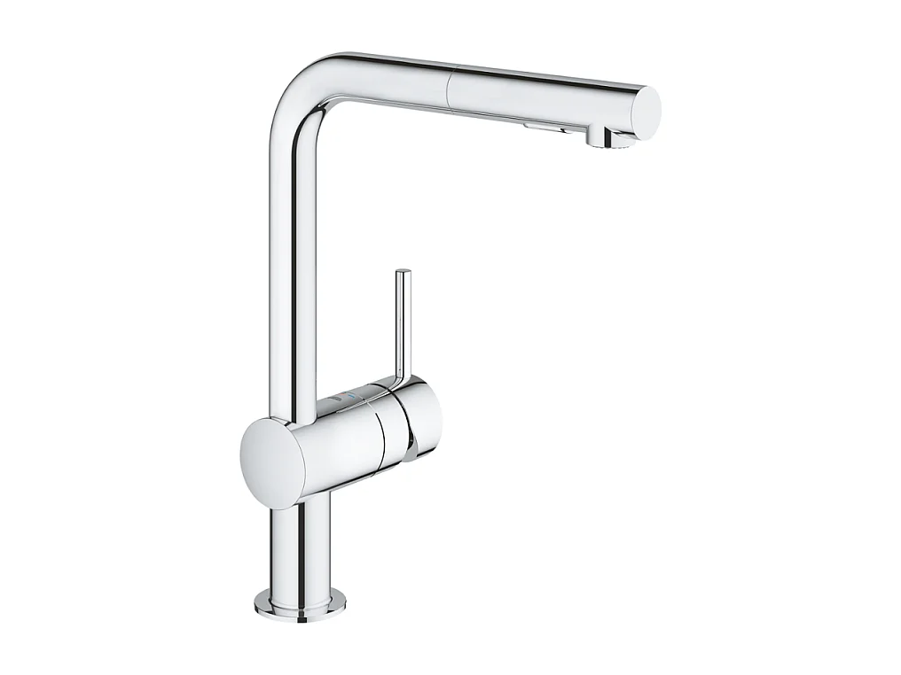 GROHE Mitigeur cuisine Minta 2 jets Bec haut chrome douchette extractible