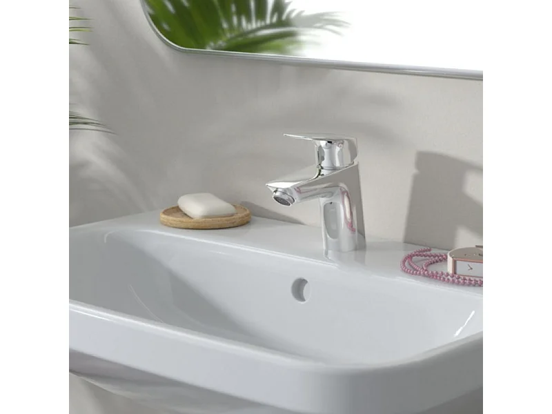 Mitigeur lavabo HANSGROHE Logis 70 avec tirette et vidage chrome + nettoyant Briochin