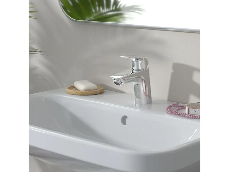 Mitigeur lavabo HANSGROHE Logis 70 avec tirette et vidage chrome + nettoyant Briochin