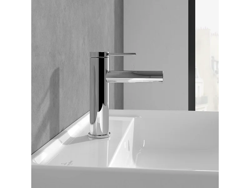 Mitigeur lavabo VILLEROY ET BOCH Loop & Friends avec tirette chrome