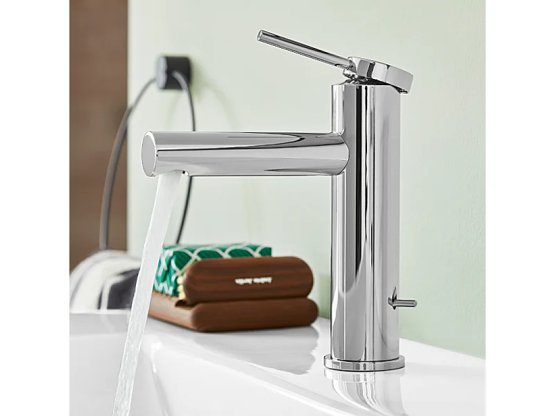 Mitigeur lavabo VILLEROY ET BOCH Loop & Friends avec tirette chrome