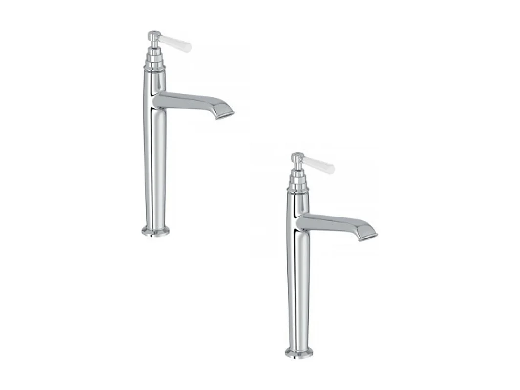 Lot de 2 mitigeurs lavabo haut JACOB DELAFON Cléo 1889 chromés