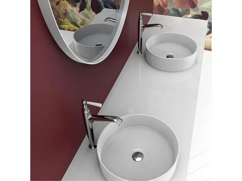 Lot de 2 mitigeurs lavabo haut JACOB DELAFON Cléo 1889 chromés