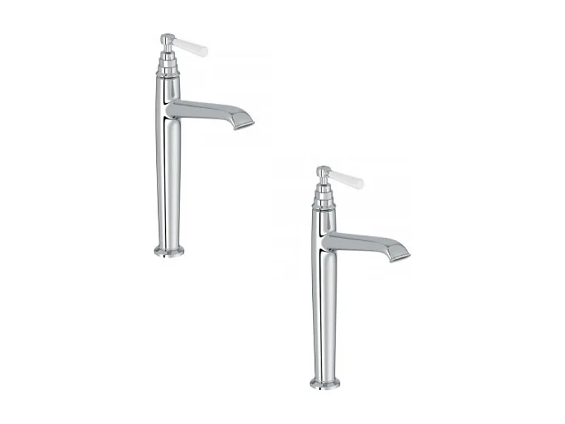 Lot de 2 mitigeurs lavabo haut JACOB DELAFON Cléo 1889 chromés
