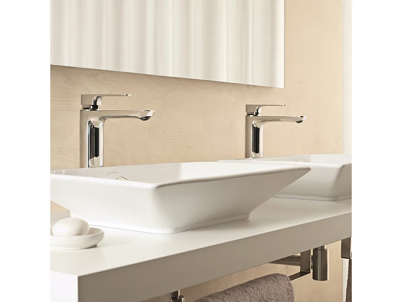 Mitigeur lavabo haut JACOB DELAFON Aleo+ avec vidage + nettoyant Briochin